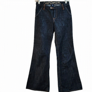 GAP wide leg jeans color dark indigo blue size 12 regular